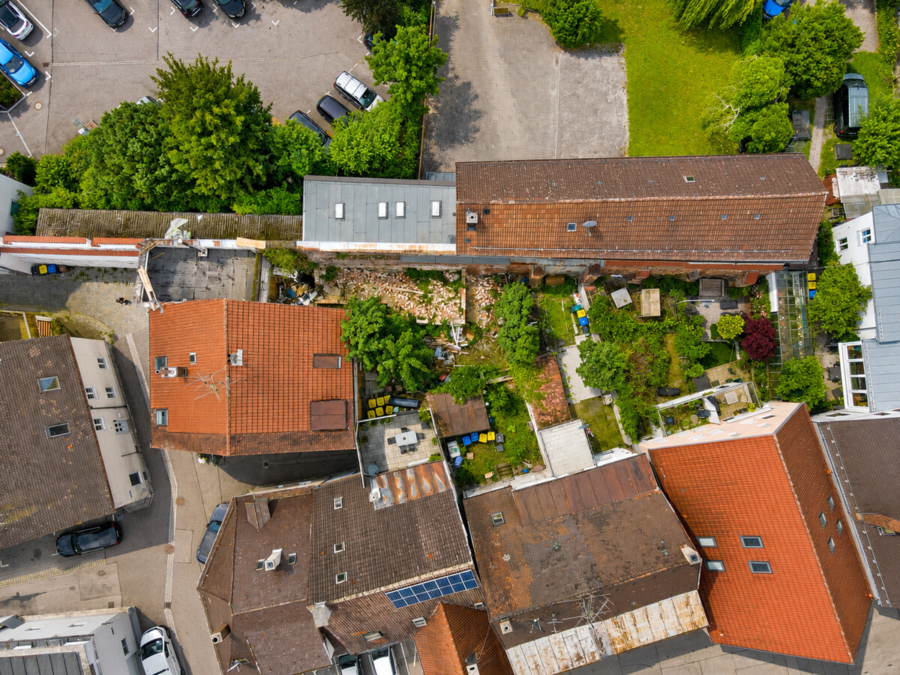 Grundstücksansicht oben